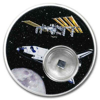 #ad 2018 Niue $2 Space Shuttle Space flown Insulation 1 oz .999 Silver CoinJewels $199.99