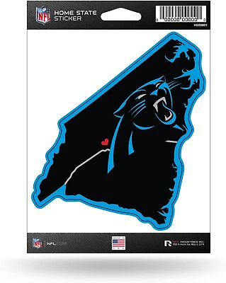 #ad Carolina Panthers 5 Inch Sticker Decal Home State Design Flat Vinyl Full... $9.86