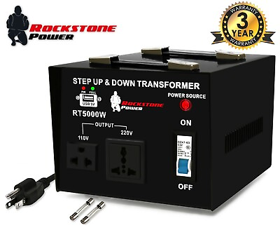 #ad #ad 5000 Watt Voltage Converter Transformer Step Up Down 110V 120V 220V 240V Power $169.99