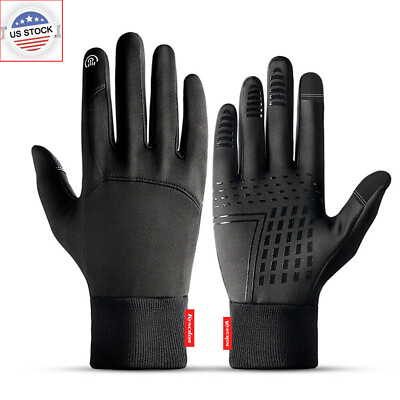 #ad Winter Cycling Ski Outdoor Gloves Touch Screen Waterproof Warm Men Women Gloves $10.96