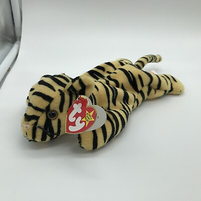 #ad MINT RARE 1995 PVC PELLETS Beanie Baby Stripes the Tiger 4065 $65.00
