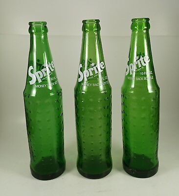 #ad 3 Vintage 10oz Sprite Bottles 1 Smoky Mtn National Park $28.00