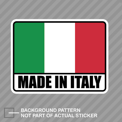 #ad Made in Italy Sticker Decal Vinyl Italian IT $21.96