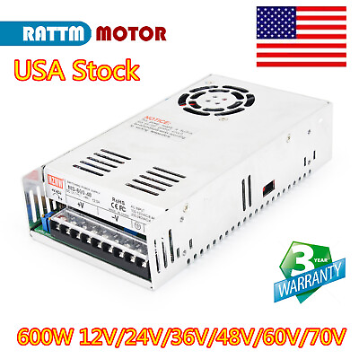 #ad #ad 【USA】 12V 36V 48V 60V DC Power Supply PSU 600W 72V for LED CCTV CNC Servo Motor $45.00