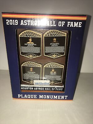 #ad 2019 Houston Astros Baseball Hall Of Fame Plaque Monument NIB $24.98