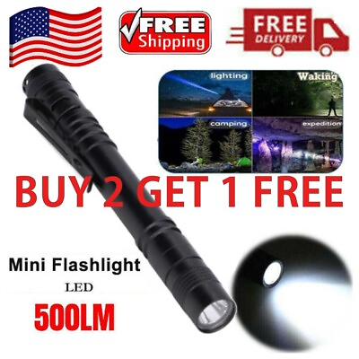 #ad 5quot; Portable Tactical Flashlight Mini Super Bright Penlight Small LED Torch Light $5.99