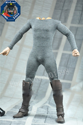 #ad DIY 1 6 Scale Clothes Male Gray Jumpsuit Model for 12quot; HT Body Figure Doll Toys C $18.99