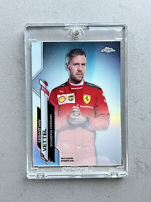#ad 2020 Topps Chrome Formula 1 F1 Sebastian Vettel Card F1A SV Refractor Auto Error $3000.00