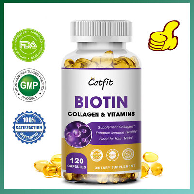 #ad 120Caps Biotin Capsules with Collagen and Vitamins for Hair Skin amp; Nails Health $14.80