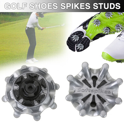 #ad 18x Replacement Golf Shoes Spikes Fast Twist 3 Stud Cleat Softspikes For Footjoy $12.99