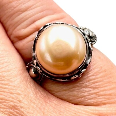 #ad Suarti BA Womens Ring Pearl Sterling Silver Size 6 Best Jewelry Gift for Wife $62.99