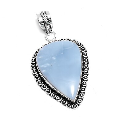 #ad Blue Stone Ethnic Handmade Women#x27;s Pendant Jewelry 2.08quot; IP 4347 $5.99