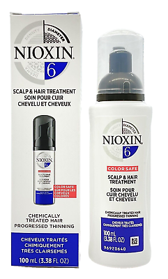 #ad Nioxin System 6 Scalp amp; Hair Treatment for Colored Hair 3.38 oz NEW Authentic $18.95