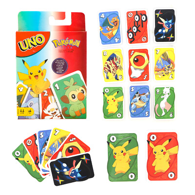 #ad UNO Pokémon Themed Play Card Game Special Rule Pikachu For Kids Gift $10.98
