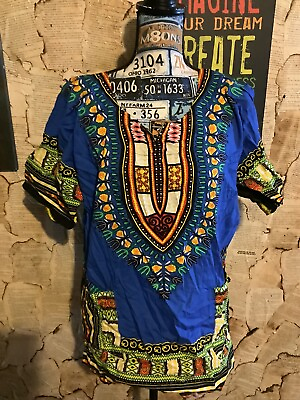 #ad African Print shirt size L $15.60