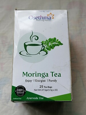 #ad Osethma Moringo Ayurveda Tea 100% Pure Natural Herbal Drink 25 Tea Bags $20.99