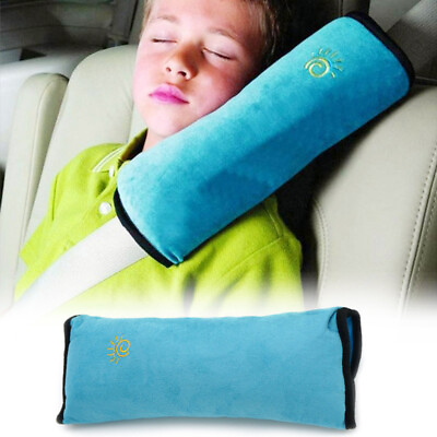 #ad Car Seat Belt Pillow Shoulder Cushion Safety Strap Pad Kids Harness Cover Blue $5.41