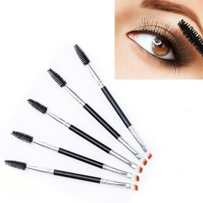 #ad 3 2 1X Eyebrow Brush Dual ended Brow Eyeliner Angled Cut Spoolie Brushes Makeup $5.77