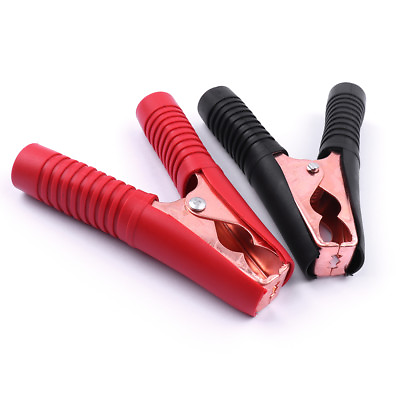 #ad Red and Black Heavy Duty 100A Battery Booster Jump Lead Crocodile Clamps Clips $7.18