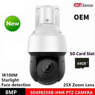 #ad 8MP 4K OEM SD49825XB HNR PTZ Camera 25X Zoom Face Detection Auto Tracking C $621.00
