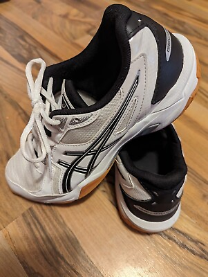 #ad ASICS Women’s Gel ASIC Gel Rocket White and Black Volleyball Shoe Size 8 $29.99
