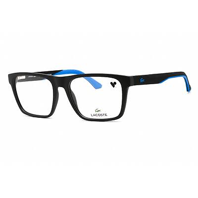 #ad Lacoste Men#x27;s Eyeglasses Matte Black Plastic Rectangular Shape Frame L2899 002 $43.39