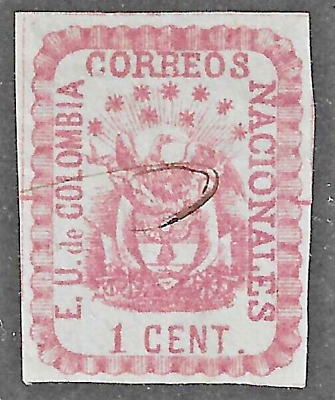 #ad Colombia 1865 Scott # 35 Used $4.99