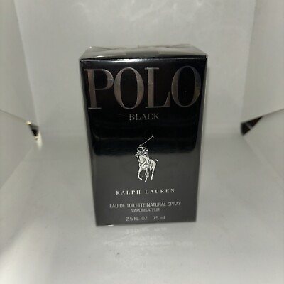 #ad New Mens Ralph Lauren Polo Black 2.5 oz Eau de Toilette Spray Cologne Sealed $26.59