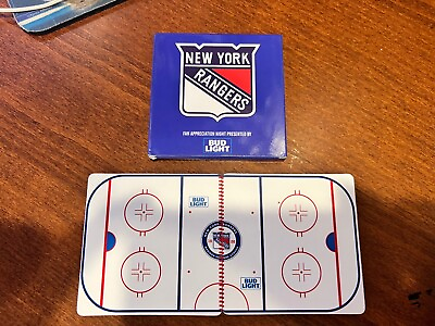#ad 2023 New York Rangers Drink Coasters Replica Rink MSG Madison Square Garden $5.25