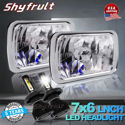 #ad A Pair 5x7 7X6quot; inch Led Headlights Hi Lo With Lamp For Mazda B2000 B2200 B2600 $88.28