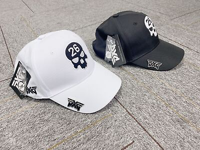 #ad PXG Darkness Skull 26 Hat Golf Baseball Cap Black White Adjustable US Shipping $29.99