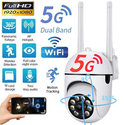 #ad Wireless 5G WiFi Security Camera System Outdoor Home Night Vision 1080P HD Cam $16.48