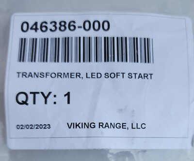 #ad Viking Refrigerator Transformer LED Soft Start New 046386 000 $186.40