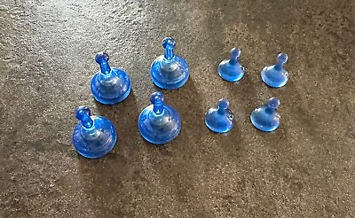 #ad Sorry Sliders 8 Blue Replacement Pieces Board Game $3.00