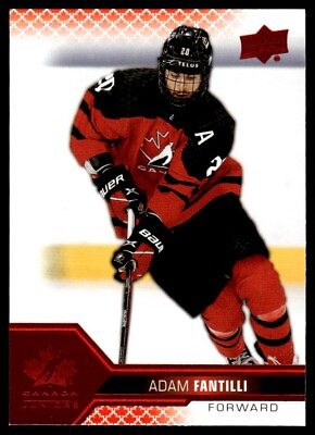 #ad Adam Fantilli Red Card 2021 22 Upper Deck Team Canada Juniors Hockey #27 C $11.70