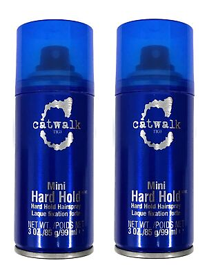 #ad Tigi Catwalk Travel Size Hard Hold Hairspray 3 Oz Pack of 2 $13.98