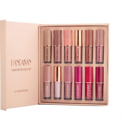 #ad Handaiyan Thanks for the Love Lip set 12Pcs Matte Liquid Lipstick $14.95