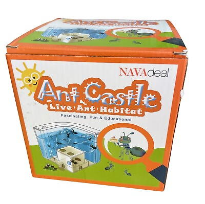 #ad Live Ant Castle Habitat w connecting tube tweezers magnifier ants not included $12.00