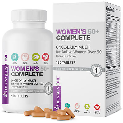 #ad Bronson ONE Daily Womens 50 Complete MultiVitamin MultiMineral 180 Tablets $14.99