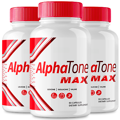 #ad Alpha Tone Max Energy and Vitality Booster for Men Official Formula 3 Pack $59.95
