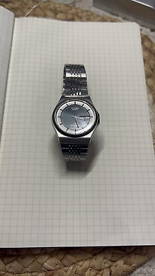 #ad Citizen Blue Dial Watch Stainless Steel Band $60.00