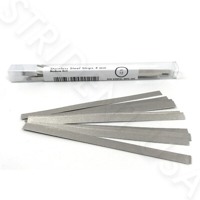 #ad Stainless Steel Metal Dental Polishing Strips Medium Grit Multiple Sizes $16.99