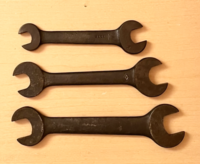 #ad Vintage Lot of 3 Open End Wrenches USA Williams Billings One More $10.00