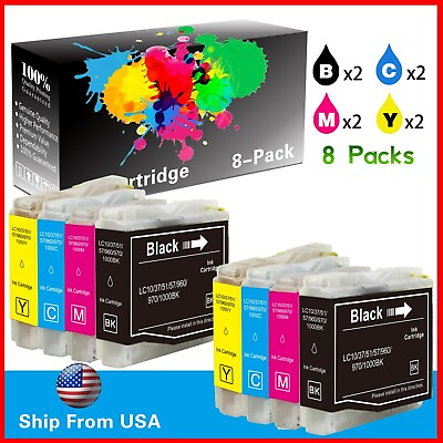#ad 8PK Brother LC51 Ink Cartridge for MFC 230C MFC 240C MFC 465CN DCP 330C $12.99