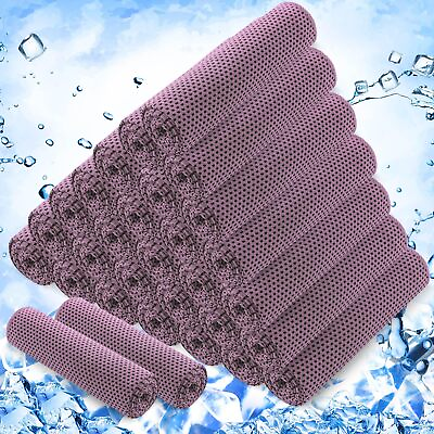 #ad 30 Pcs Cooling Towels 40quot;x12quot; Ice Towel Breathable Soft Chilly Sweat Towel Wo... $32.76