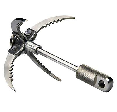 #ad GRAPPLING HOOK Stainless Steel Folding Claws Camping Hiking 4 Claw QUADPALM $49.31
