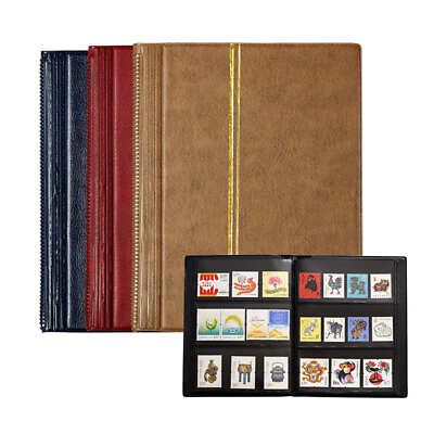#ad 20 Sheets Stamp Collection Album Stamps Storage Book Holder Display Supplies $11.49