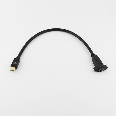#ad Mini DP DisplayPort Male to Mini DP Female Panel Mount Converter Adapter Cable $6.99