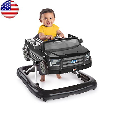 #ad Baby Activity Center Push Walker Removable Steering Wheel Toy 4 In 1 Agate Black $119.84