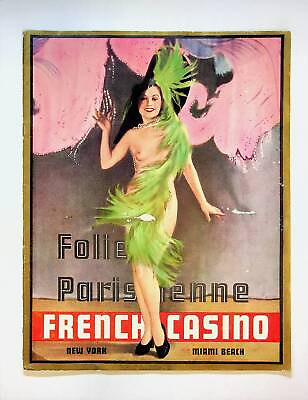 #ad Folie Parisienne Programme 1936 VG 3.5 $39.00